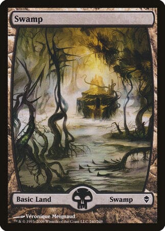 Swamp (240) - Full Art [Zendikar] MTG Single Magic: The Gathering  | Multizone: Comics And Games