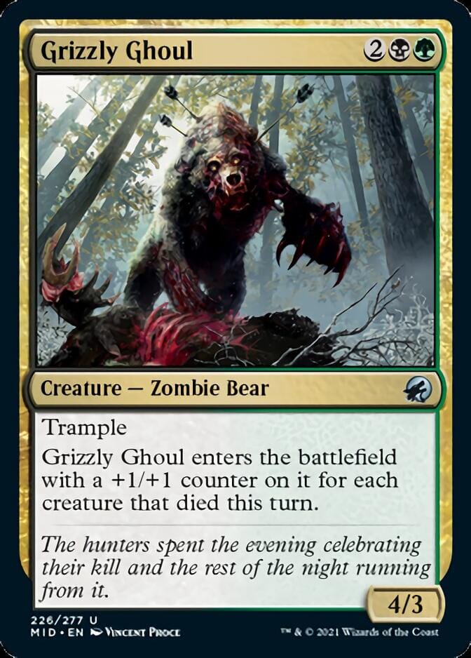 Grizzly Ghoul [Innistrad: Midnight Hunt] MTG Single Magic: The Gathering  | Multizone: Comics And Games