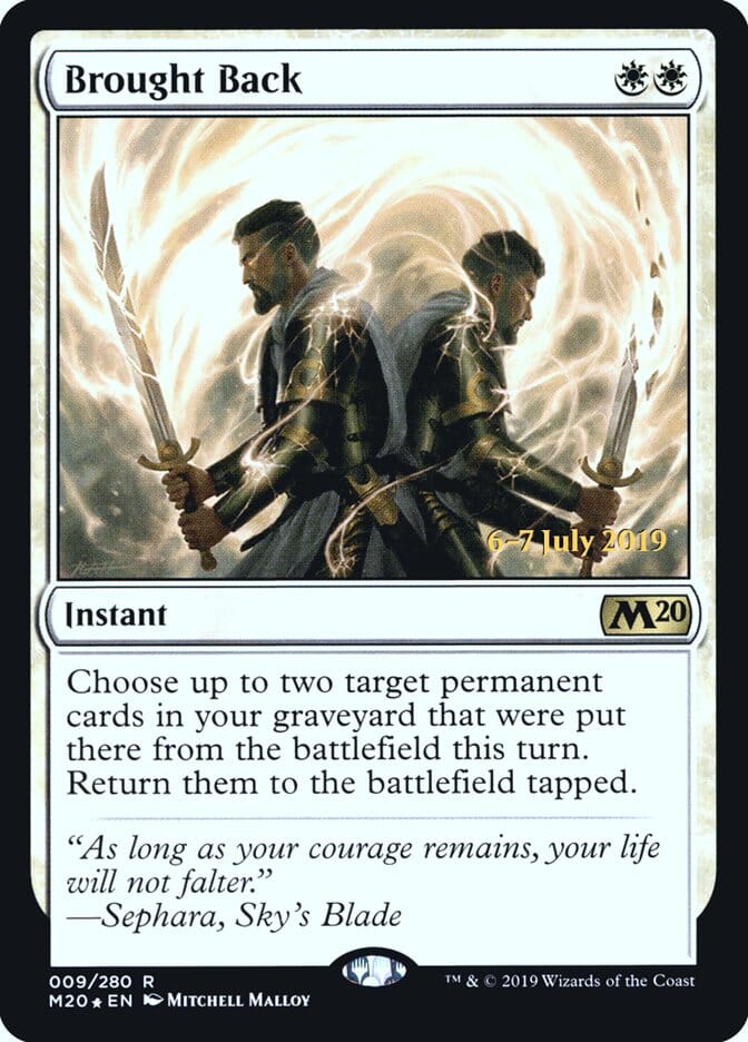 Brought Back [Core Set 2020 Prerelease Promos] MTG Single Magic: The Gathering  | Multizone: Comics And Games