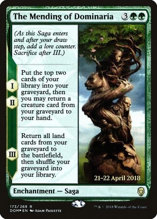 The Mending of Dominaria [Dominaria Promos] MTG Single Magic: The Gathering  | Multizone: Comics And Games