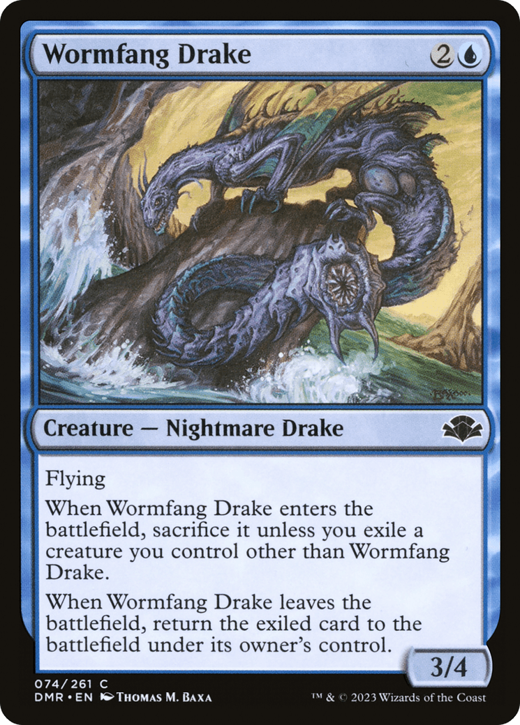 Wormfang Drake [Dominaria Remastered] MTG Single Magic: The Gathering  | Multizone: Comics And Games