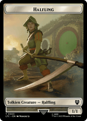 Halfling // Treasure Token [The Lord of the Rings: Tales of Middle-Earth Commander Tokens] MTG Single Magic: The Gathering  | Multizone: Comics And Games