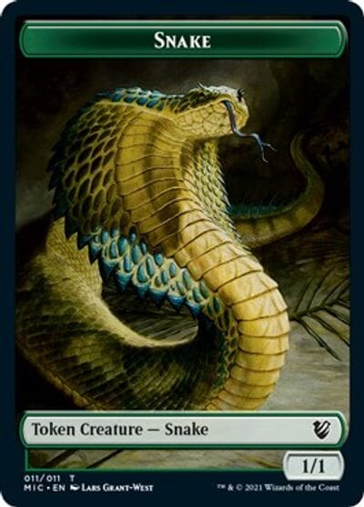 Spirit // Snake Double-Sided Token [Innistrad: Midnight Hunt Commander Tokens] MTG Single Magic: The Gathering  | Multizone: Comics And Games