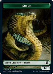Spirit // Snake Double-Sided Token [Innistrad: Midnight Hunt Commander Tokens] MTG Single Magic: The Gathering  | Multizone: Comics And Games