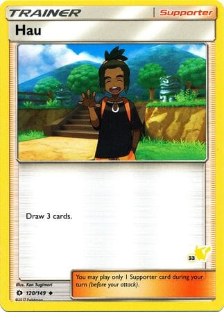 Hau (120/149) (Pikachu Stamp #33) [Battle Academy 2020] Pokemon Single Pokémon  | Multizone: Comics And Games