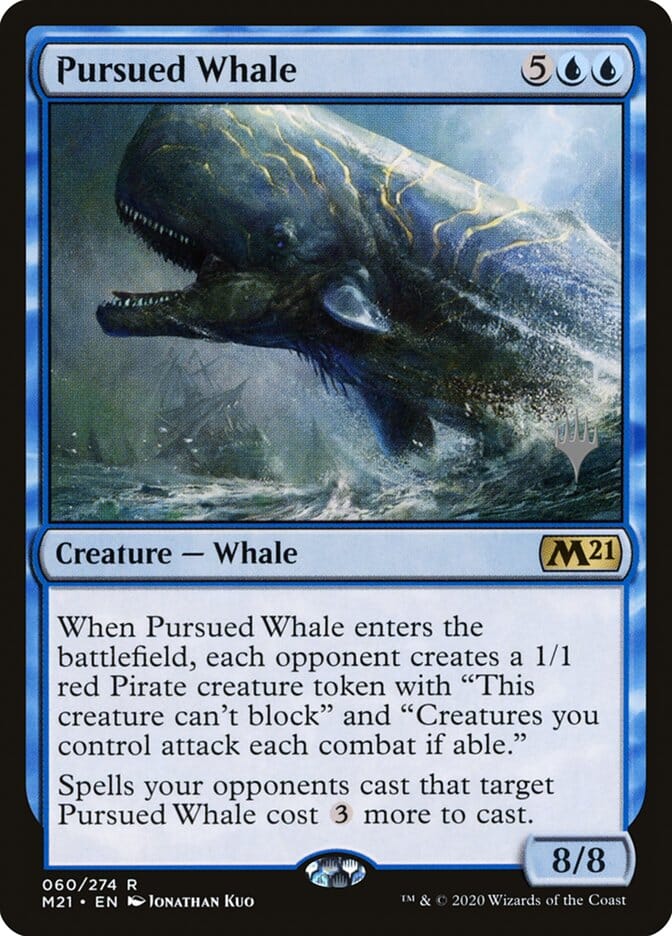 Pursued Whale (Promo Pack) [Core Set 2021 Promos] MTG Single Magic: The Gathering  | Multizone: Comics And Games