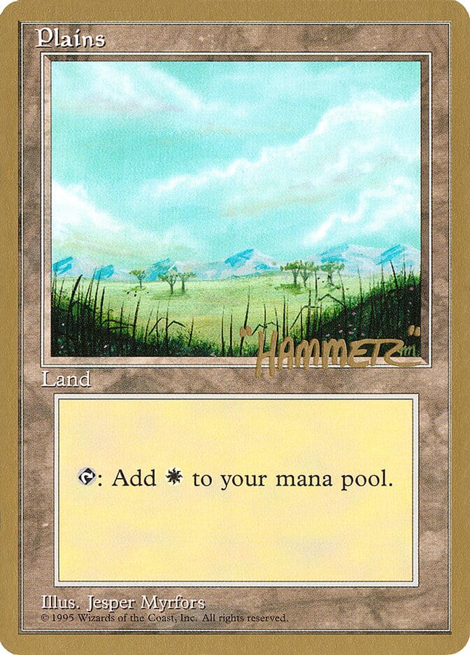 Plains (shr365) (Shawn "Hammer" Regnier) [Pro Tour Collector Set] MTG Single Magic: The Gathering  | Multizone: Comics And Games