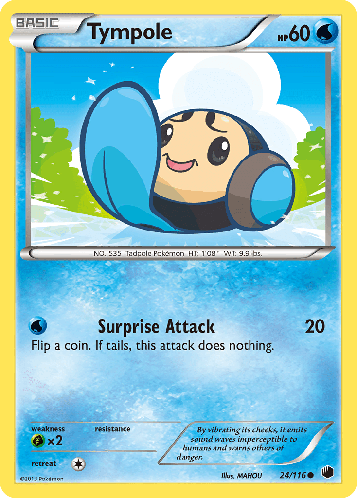 Tympole (24/116) [Black & White: Plasma Freeze] Pokemon Single Pokémon  | Multizone: Comics And Games