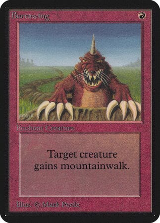 Burrowing [Limited Edition Alpha] MTG Single Magic: The Gathering  | Multizone: Comics And Games