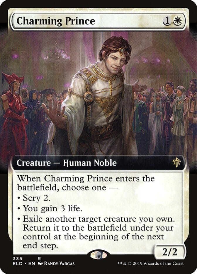 Charming Prince (Extended Art) [Throne of Eldraine] MTG Single Magic: The Gathering  | Multizone: Comics And Games