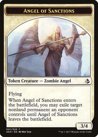 Angel of Sanctions Token [Amonkhet Tokens] MTG Single Magic: The Gathering  | Multizone: Comics And Games