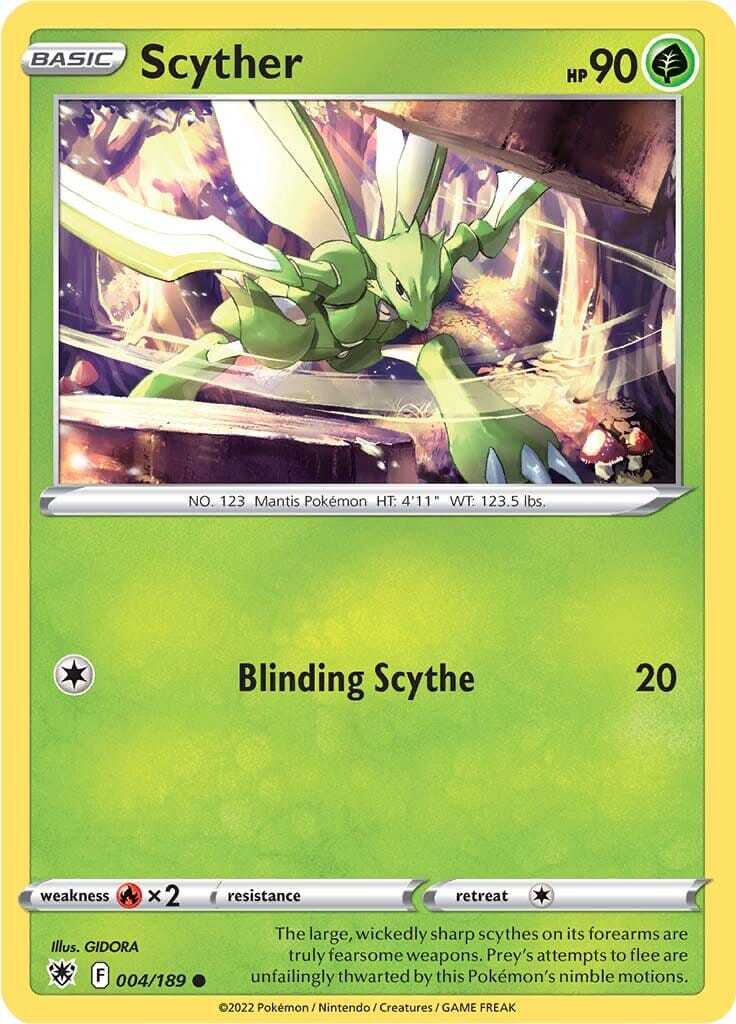 Scyther (004/189) [Sword & Shield: Astral Radiance] Pokemon Single Pokémon  | Multizone: Comics And Games