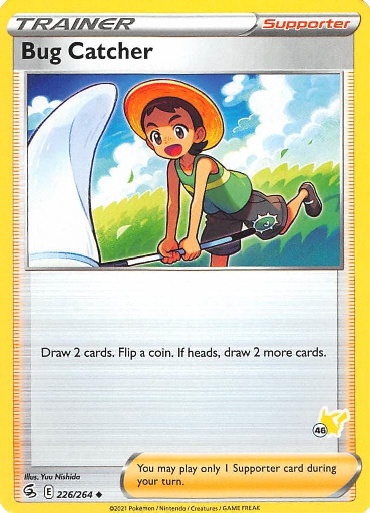 Bug Catcher (226/264) (Pikachu Stamp #46) [Battle Academy 2022] Pokemon Single Pokémon  | Multizone: Comics And Games