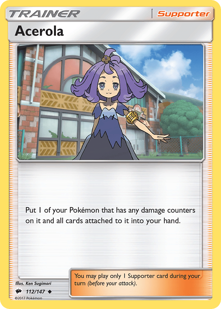 Acerola (112/147) [Sun & Moon: Burning Shadows] Pokemon Single Pokémon  | Multizone: Comics And Games