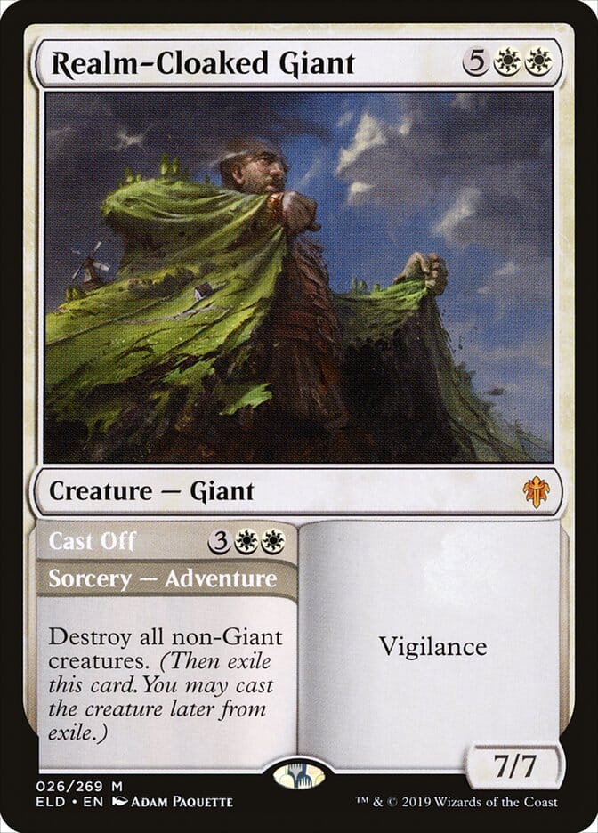 Realm-Cloaked Giant // Cast Off [Throne of Eldraine] MTG Single Magic: The Gathering  | Multizone: Comics And Games