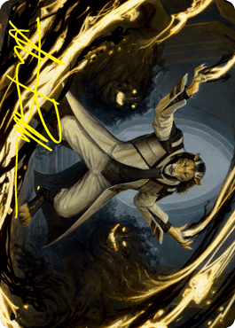 Leonin Lightscribe Art Card (Gold-Stamped Signature) [Strixhaven: School of Mages Art Series] MTG Single Magic: The Gathering  | Multizone: Comics And Games