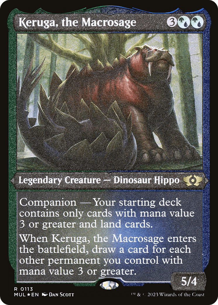 Keruga, the Macrosage (Foil Etched) [Multiverse Legends] MTG Single Magic: The Gathering  | Multizone: Comics And Games