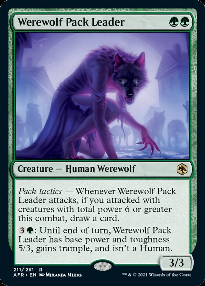 Werewolf Pack Leader [Dungeons & Dragons: Adventures in the Forgotten Realms] MTG Single Magic: The Gathering  | Multizone: Comics And Games
