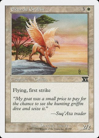 Ekundu Griffin [Classic Sixth Edition] MTG Single Magic: The Gathering  | Multizone: Comics And Games