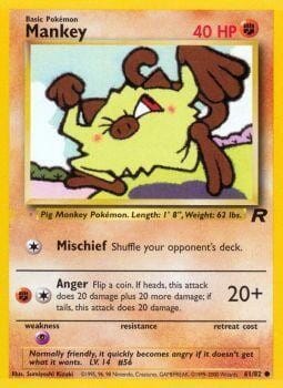 Mankey (61/82) [Team Rocket Unlimited] Pokemon Single Pokémon  | Multizone: Comics And Games
