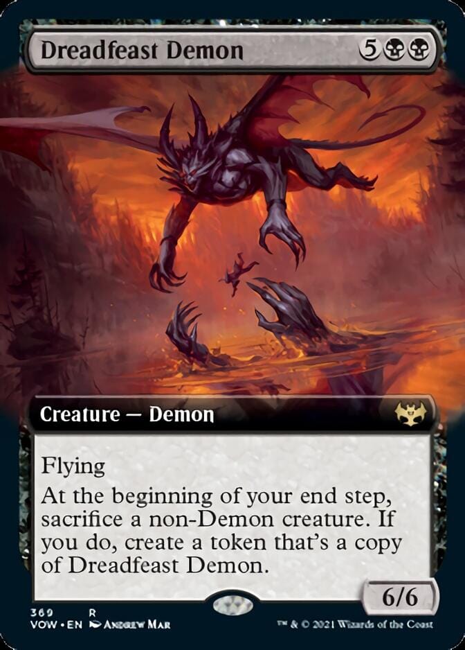 Dreadfeast Demon (Extended) [Innistrad: Crimson Vow] MTG Single Magic: The Gathering  | Multizone: Comics And Games