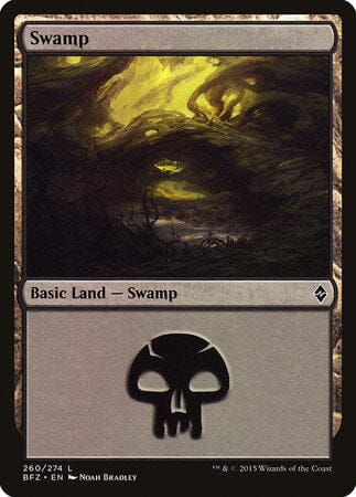 Swamp (260) [Battle for Zendikar] MTG Single Magic: The Gathering  | Multizone: Comics And Games