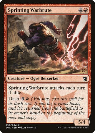 Sprinting Warbrute [Dragons of Tarkir] MTG Single Magic: The Gathering  | Multizone: Comics And Games