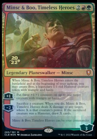 Minsc & Boo, Timeless Heroes [Commander Legends: Battle for Baldur's Gate Prerelease Promos] MTG Single Magic: The Gathering  | Multizone: Comics And Games