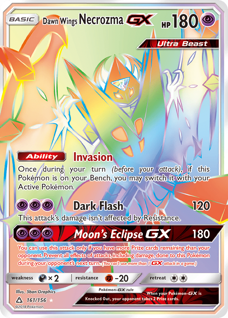 Dawn Wings Necrozma GX (161/156) [Sun & Moon: Ultra Prism] Pokemon Single Pokémon  | Multizone: Comics And Games