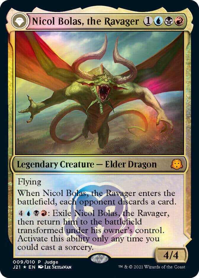 Nicol Bolas, the Ravager [Judge Gift Cards 2021] MTG Single Magic: The Gathering  | Multizone: Comics And Games