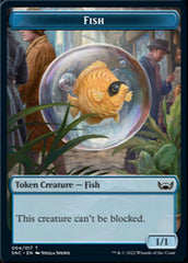 Fish // Citizen Double-sided Token [Streets of New Capenna Tokens] MTG Single Magic: The Gathering  | Multizone: Comics And Games