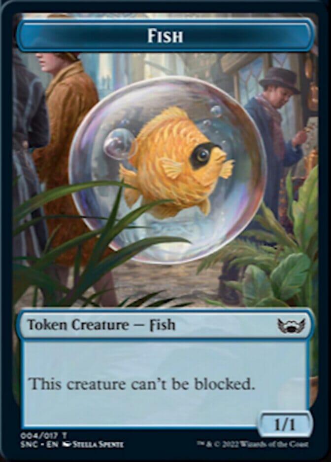 Fish // Angel Double-sided Token [Streets of New Capenna Tokens] MTG Single Magic: The Gathering  | Multizone: Comics And Games