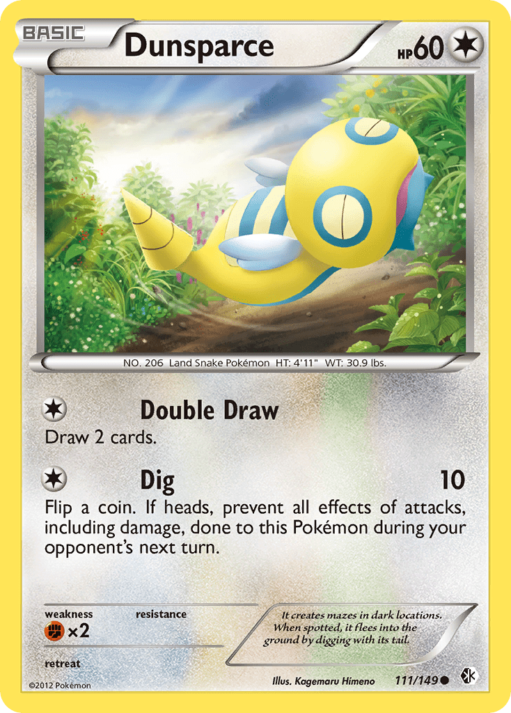 Dunsparce (111/149) [Black & White: Boundaries Crossed] Pokemon Single Pokémon  | Multizone: Comics And Games