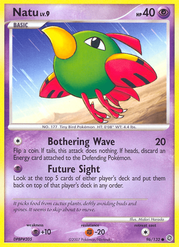Natu (96/132) [Diamond & Pearl: Secret Wonders] Pokemon Single Pokémon  | Multizone: Comics And Games
