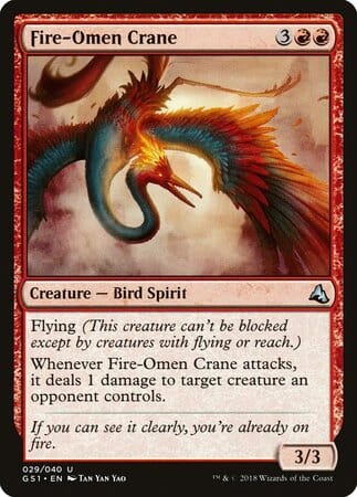 Fire-Omen Crane [Global Series Jiang Yanggu & Mu Yanling] MTG Single Magic: The Gathering  | Multizone: Comics And Games