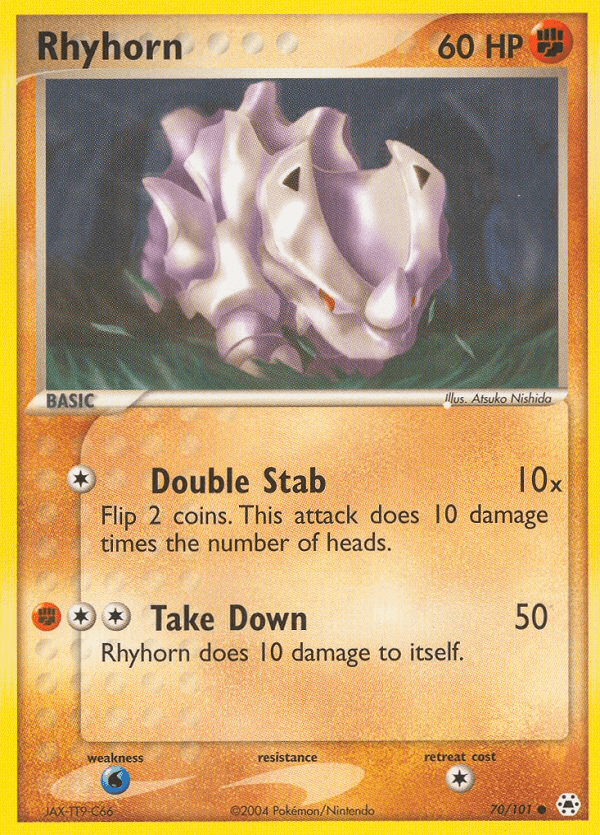 Rhyhorn (70/101) [EX: Hidden Legends] Pokemon Single Pokémon  | Multizone: Comics And Games