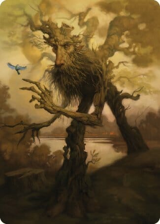 Treefolk Token Art Card [The Lord of the Rings: Tales of Middle-earth Art Series] MTG Single Magic: The Gathering  | Multizone: Comics And Games