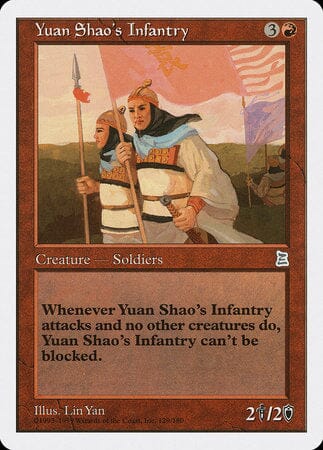 Yuan Shao's Infantry [Portal Three Kingdoms] MTG Single Magic: The Gathering  | Multizone: Comics And Games