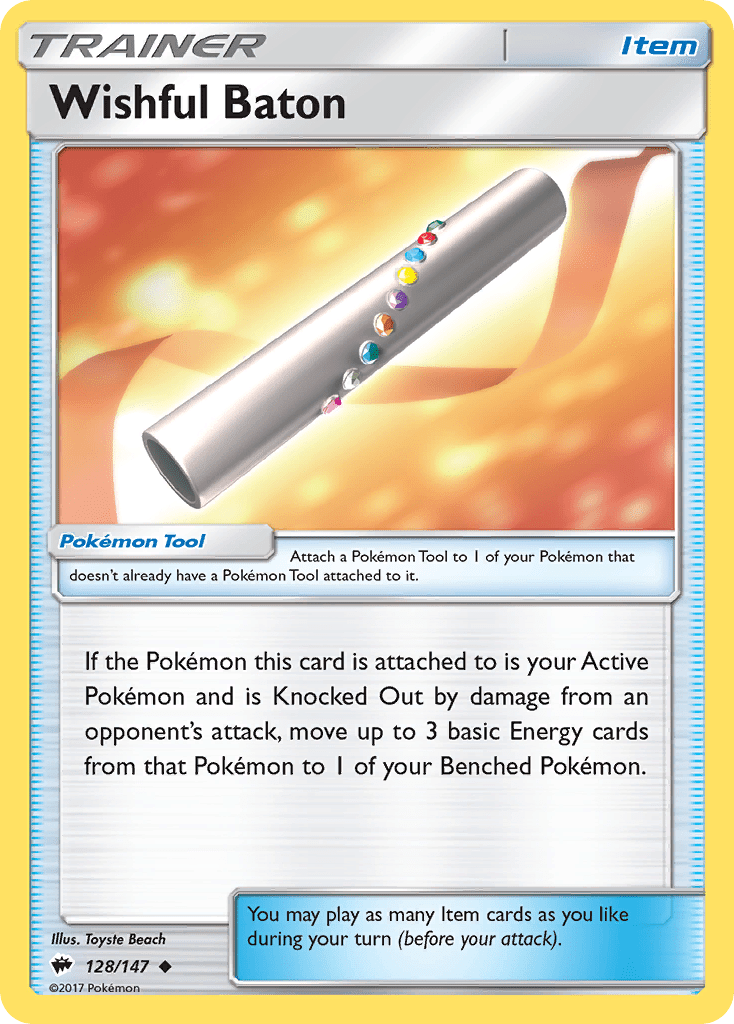 Wishful Baton (128/147) [Sun & Moon: Burning Shadows] Pokemon Single Pokémon  | Multizone: Comics And Games