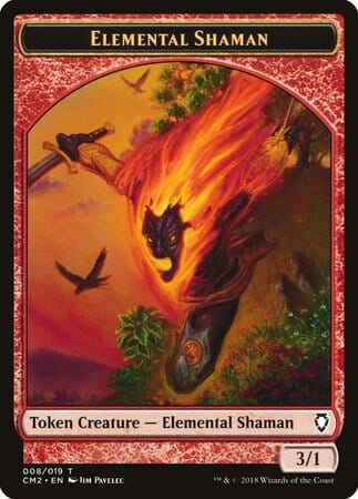 Elemental Shaman Token [Commander Anthology Volume II Tokens] MTG Single Magic: The Gathering  | Multizone: Comics And Games
