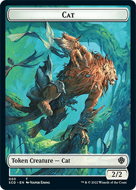 Saproling // Cat Double-Sided Token [Starter Commander Decks] MTG Single Magic: The Gathering  | Multizone: Comics And Games