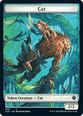 Saproling // Cat Double-Sided Token [Starter Commander Decks] MTG Single Magic: The Gathering  | Multizone: Comics And Games