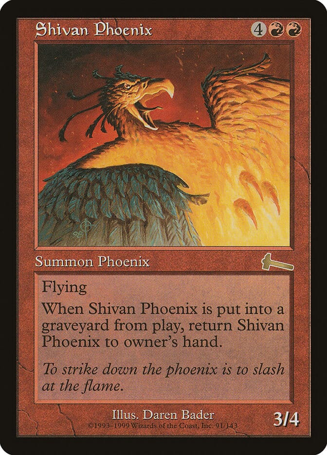 Shivan Phoenix [Urza's Legacy] MTG Single Magic: The Gathering  | Multizone: Comics And Games