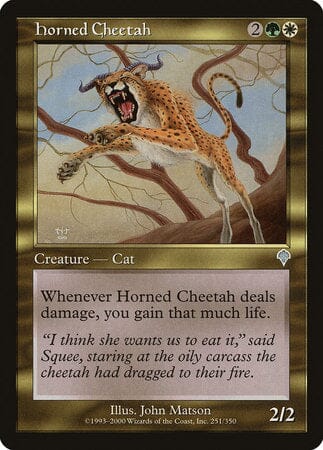 Horned Cheetah [Invasion] MTG Single Magic: The Gathering  | Multizone: Comics And Games