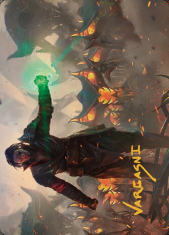 Mishra, Eminent One Art Card (Gold-Stamped Signature) [The Brothers' War Art Series] MTG Single Magic: The Gathering  | Multizone: Comics And Games