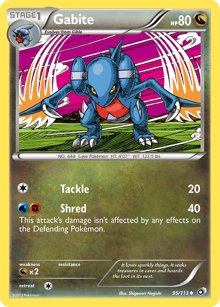 Gabite (95/113) [Black & White: Legendary Treasures] Pokemon Single Pokémon  | Multizone: Comics And Games