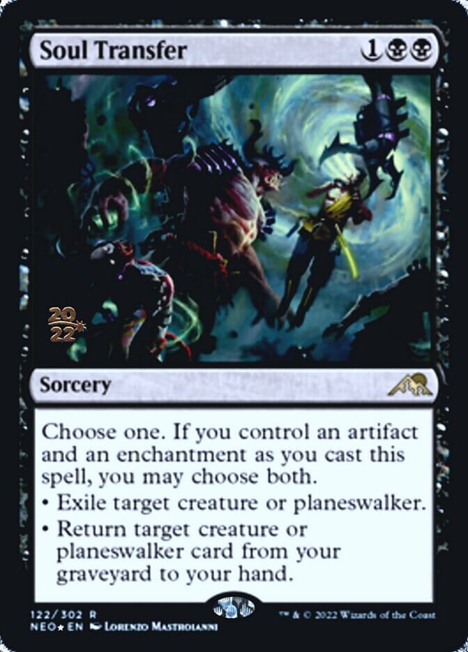 Soul Transfer [Kamigawa: Neon Dynasty Prerelease Promos] MTG Single Magic: The Gathering  | Multizone: Comics And Games