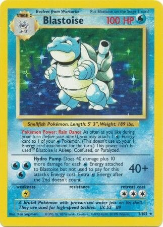 Blastoise (2/102) [Base Set Unlimited] Pokemon Single Pokémon  | Multizone: Comics And Games