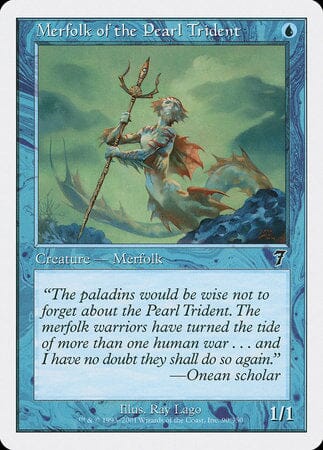 Merfolk of the Pearl Trident [Seventh Edition] MTG Single Magic: The Gathering  | Multizone: Comics And Games