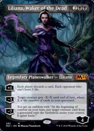 Liliana, Waker of the Dead (Borderless) [Core Set 2021] MTG Single Magic: The Gathering  | Multizone: Comics And Games